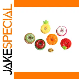 Colorful Fruit-Themed Resin Brooch Set