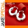 Sterling Silver Round Clip Earrings for Women