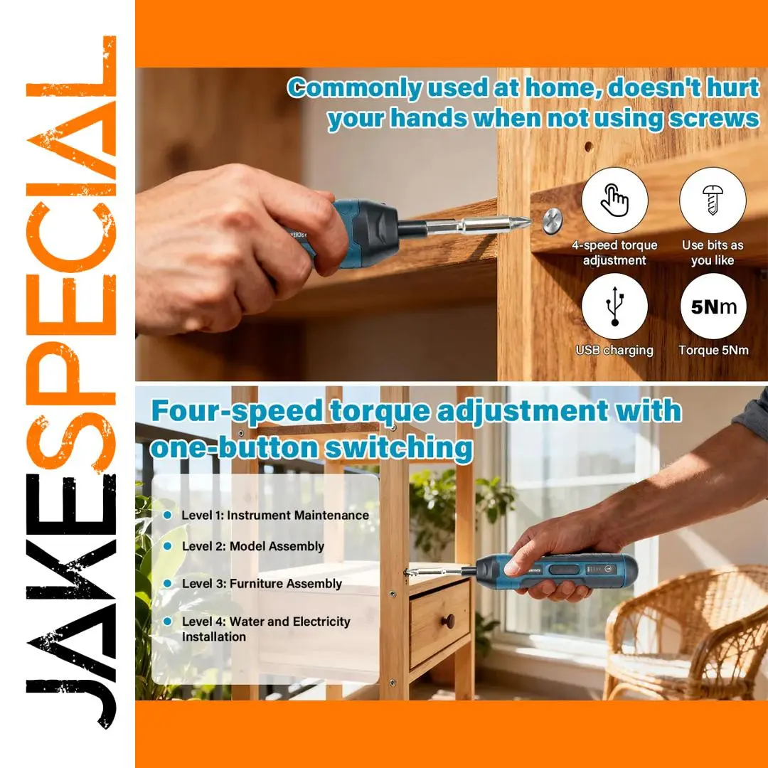 Cordless Electric Screwdriver with 1300mAh Battery 1 Cordless Electric Screwdriver with 1300mAh Battery