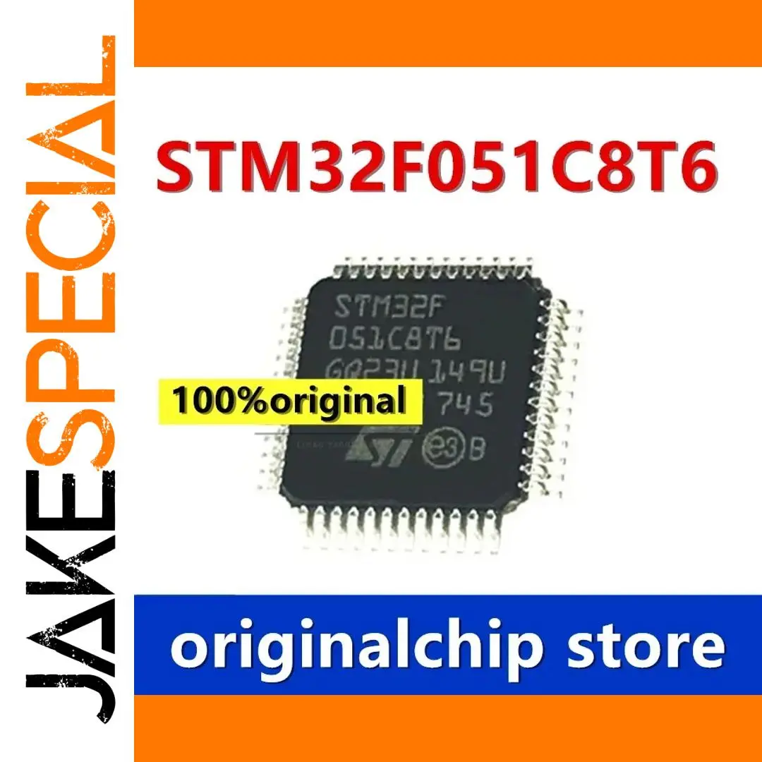 STM32F051C8T6 Microcontroller IC, LQFP48 Package 1 STM32F051C8T6 Microcontroller IC, LQFP48 Package