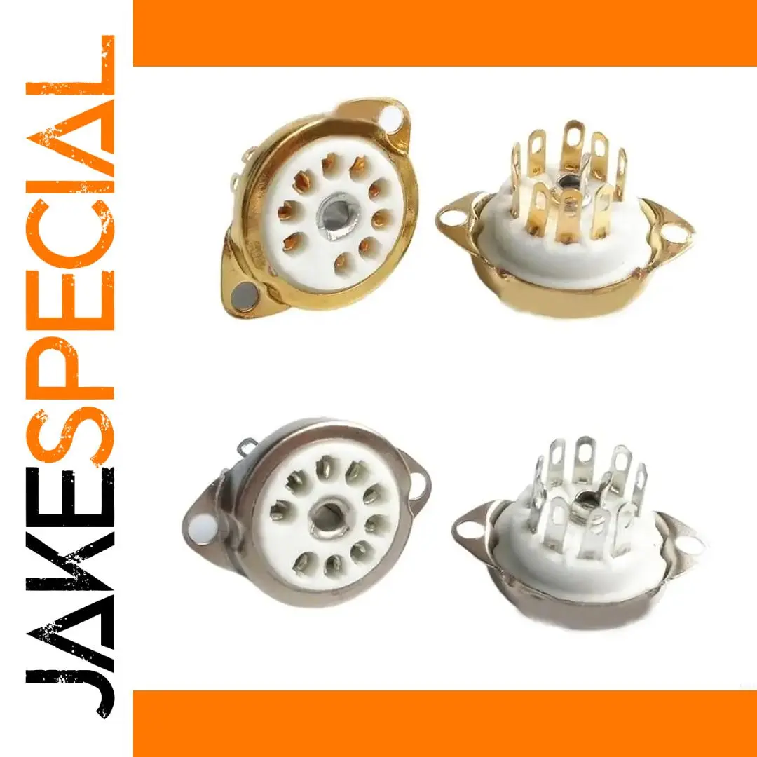 Ceramic Vacuum Tube Socket for 9-Pin Tubes 1 Ceramic Vacuum Tube Socket for 9-Pin Tubes