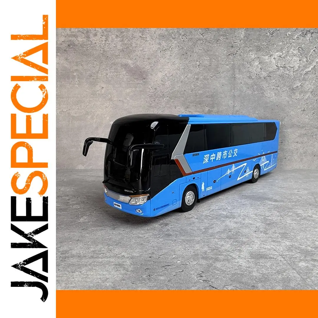 1:38 Scale Blue City Bus Model 1 1:38 Scale Blue City Bus Model