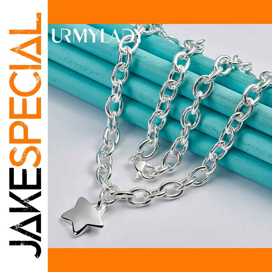 Elegant Silver Star Necklace for Women 1 Elegant Silver Star Necklace for Women