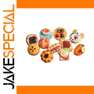 Mini Bread & Dessert Resin Pin Set for Collectors
