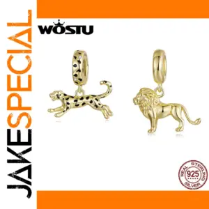 925 Sterling Silver Animal Charm with Cubic Zirconia