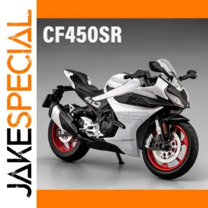 1:12 Scale White Motorcycle Model with Sound