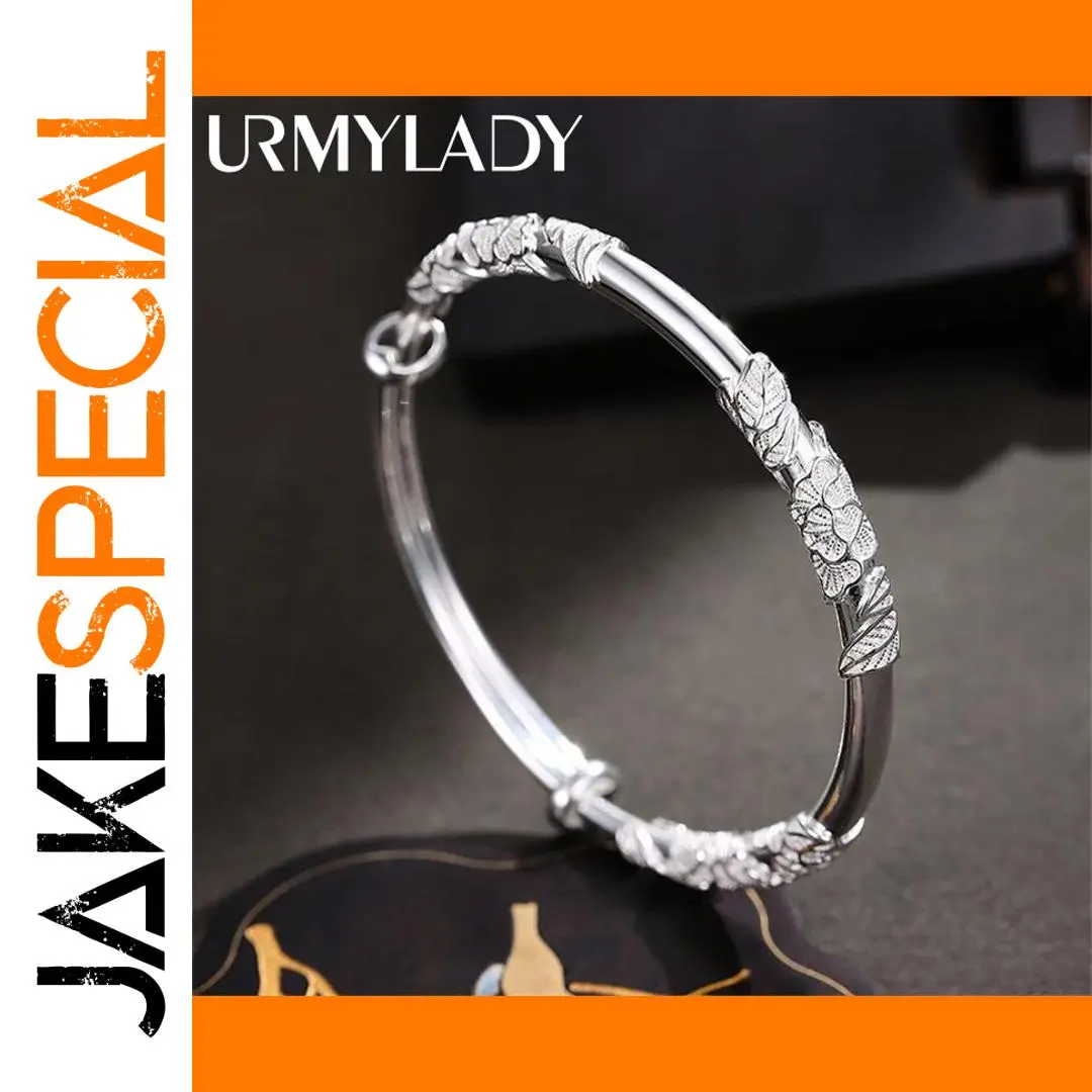 Elegant Blooming Flower Silver Bracelet for Women 1 Elegant Blooming Flower Silver Bracelet for Women