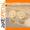Stainless Steel Tree of Life Earrings