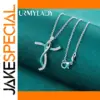 Elegant Silver Cross Necklace by URMYLADY