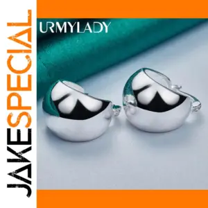 Sterling Silver Geometric Clip Earrings