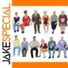 G Scale Sitting Figurine Set (6 or 12 Pieces)
