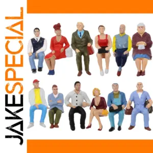 G Scale Sitting Figurine Set (6 or 12 Pieces)