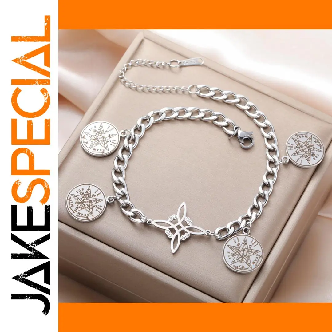 Stainless Steel Witches Knot Bracelet 1 Stainless Steel Witches Knot Bracelet