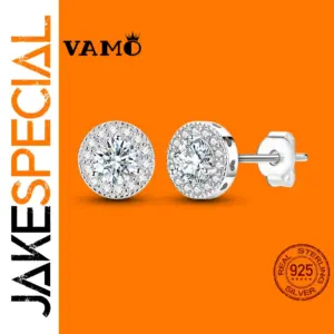 Elegant 0.5-Carat Moissanite Silver Earrings