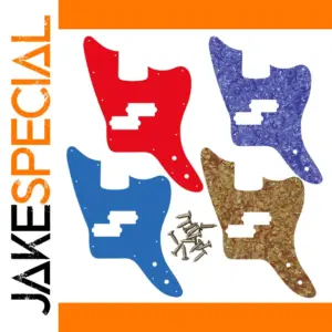 Custom Fender Jaguar Bass Pickguard in Vibrant Finishes