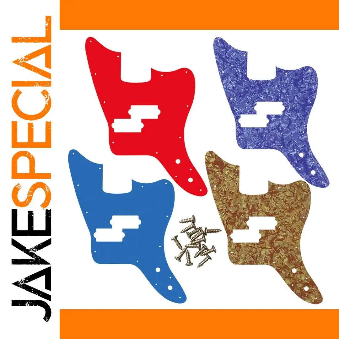 Custom Fender Jaguar Bass Pickguard in Vibrant Finishes 1 Custom Fender Jaguar Bass Pickguard in Vibrant Finishes