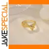 Gold Stainless Steel Vintage Unisex Ring
