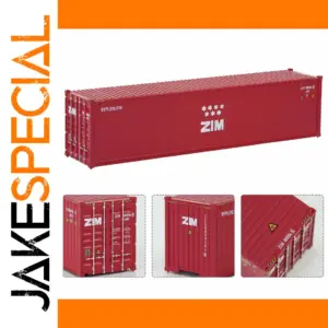 HO Scale ZIM 40ft Shipping Container for Model Railways
