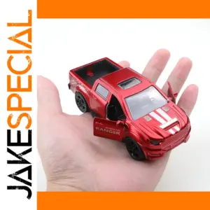 Diecast Alloy Pullback Pickup Truck in Red