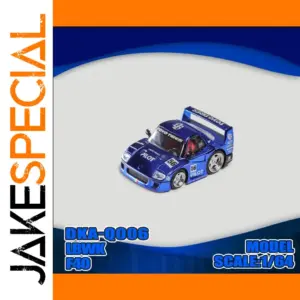 1:64 Scale Diecast Race Car Model in Chrome Blue