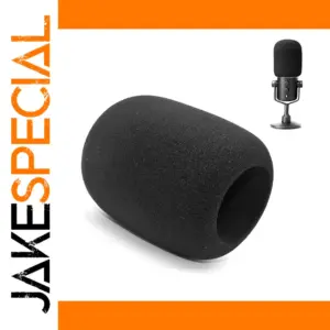Black Foam Windscreen for Condenser Microphones