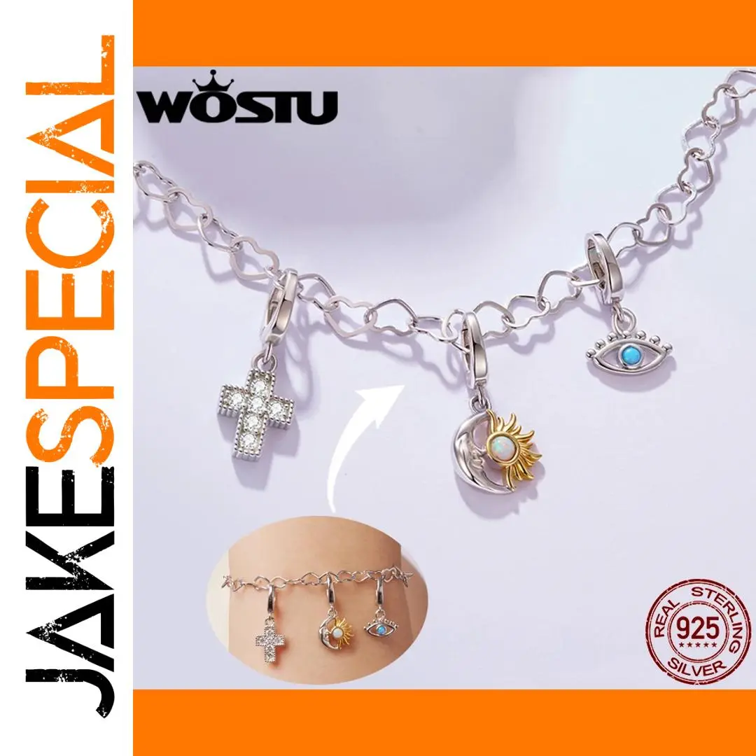 Elegant Silver Charm Bracelet with Symbols 1 Elegant Silver Charm Bracelet with Symbols