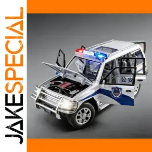 1:18 Mitsubishi Pajero Police SUV Diecast Model