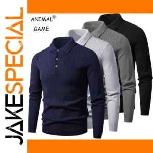 Men's Elegant Polo Sweater by ANIMAL GAME