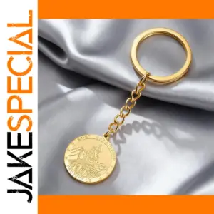Stainless Steel Saint Christopher Keychain
