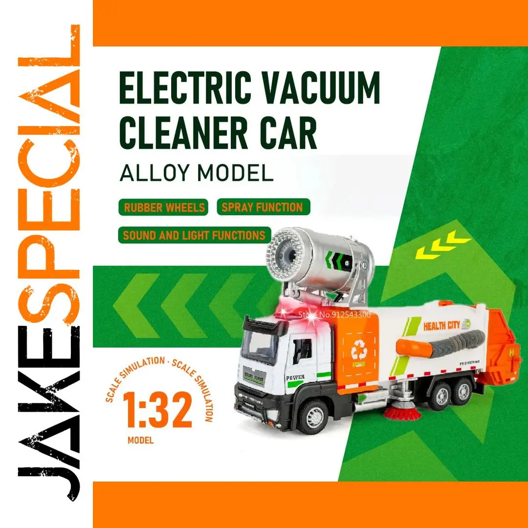 Electric Vacuum Cleaner Car Toy 1:32 Scale 1 Electric Vacuum Cleaner Car Toy 1:32 Scale