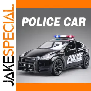 1:24 Scale Police Car Model with Lights