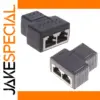 RJ45 Ethernet Splitter Connector Adapter 45x40x20mm