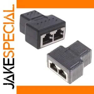 RJ45 Ethernet Splitter Connector Adapter 45x40x20mm