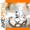 Stainless Steel Leviathan Cross Ring