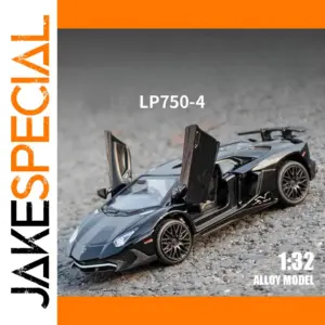 LP750-4SV Diecast Alloy Scale Model in Glossy Black