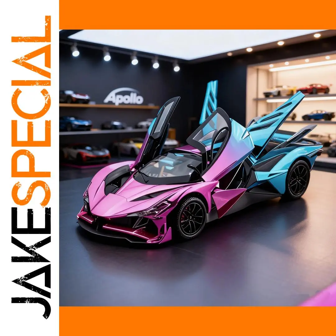 Pink 1:24 Scale Diecast Car Model with Sound & Light 1 Pink 1:24 Scale Diecast Car Model with Sound & Light