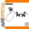 Black Border Collie Silver Ring for Pet Lovers