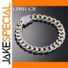 925 Silver Gold Unisex Bracelet with Lock-Shape Motif