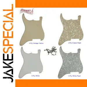 Left-Handed Strat Pickguard in Multiple Finishes