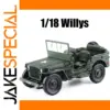 1/18 Scale Military Willys Off-Road Vehicle Model