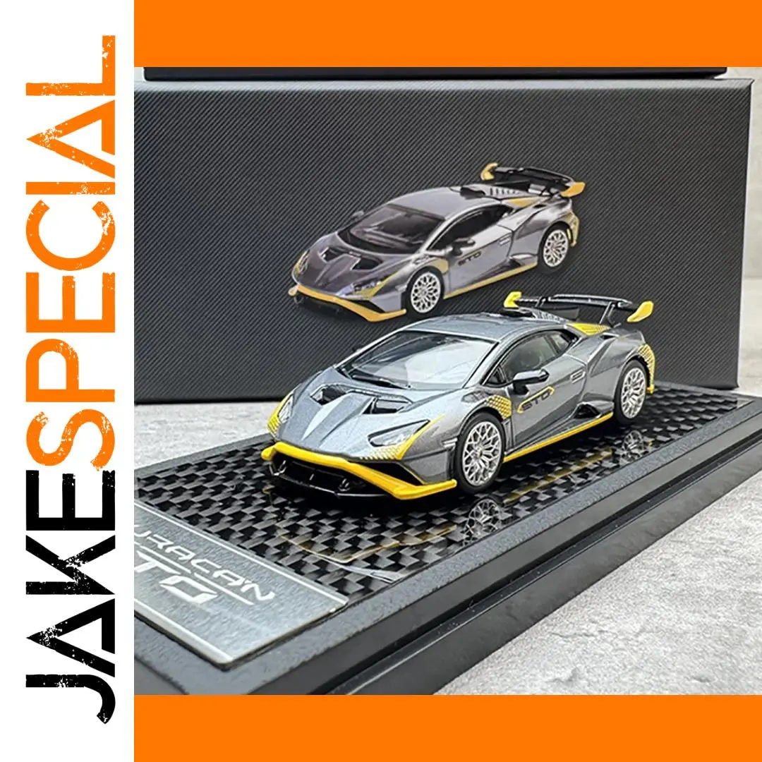 Silver Lamborghini Huracan STO 1:64 Scale Model 1 Silver Lamborghini Huracan STO 1:64 Scale Model