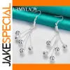 Elegant URMYLADY Silver Drop Earrings