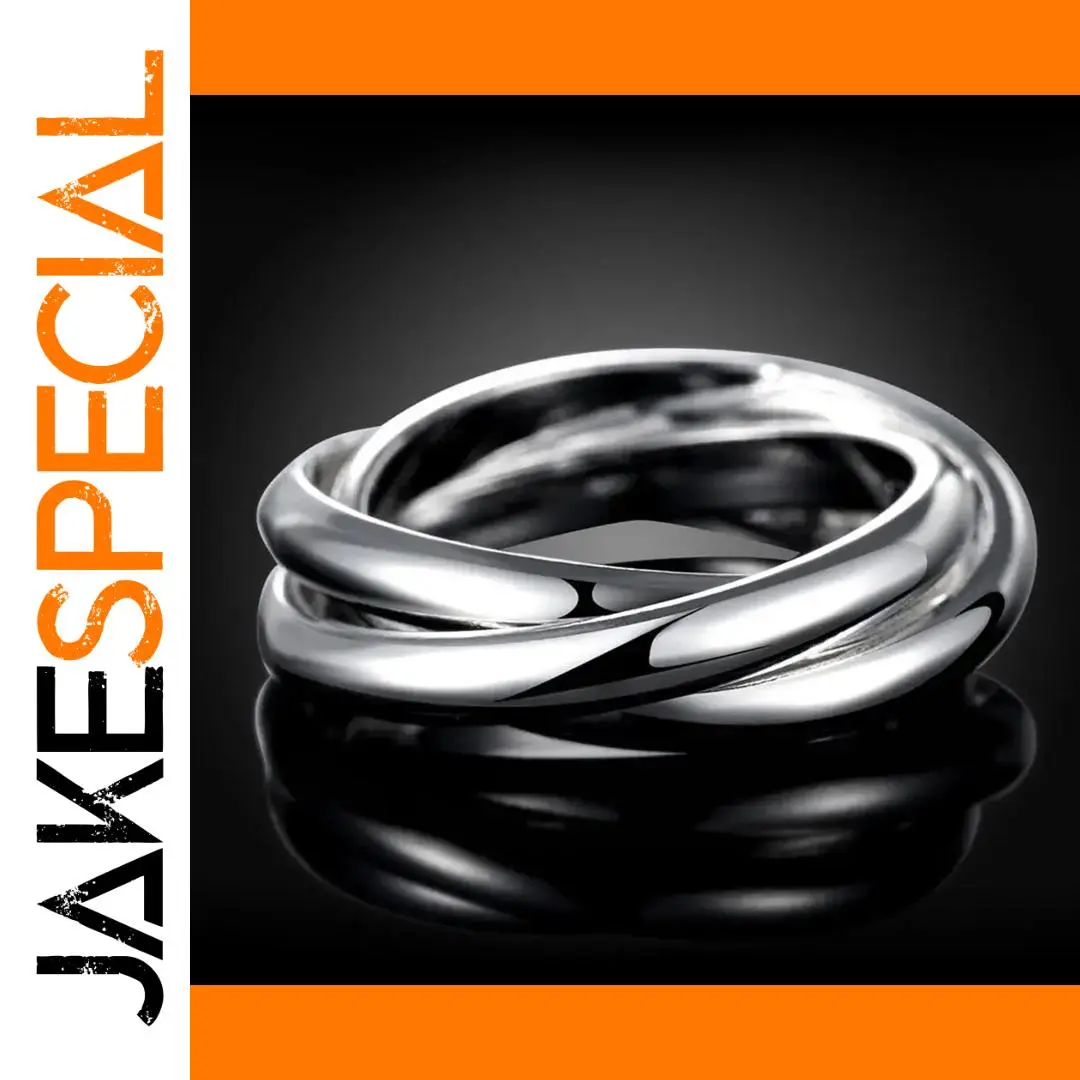 Silver Intertwined Circle Ring for Women 1 Silver Intertwined Circle Ring for Women