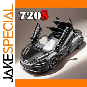 Black McLaren 720S Diecast Model 1:32 Scale
