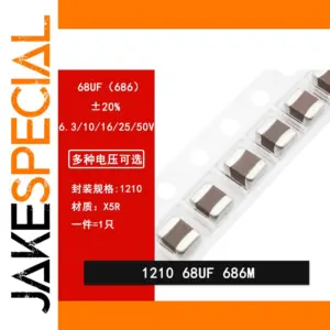 Set of 5 1210 Ceramic Capacitors 68μF | 6.3V-50V