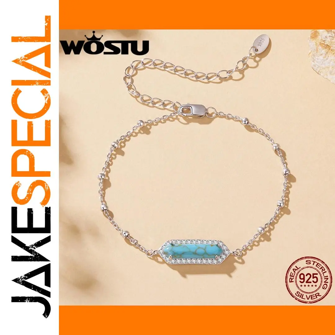 Miniature Turquoise Rectangle Bracelet for Women 1 Miniature Turquoise Rectangle Bracelet for Women