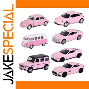 Pink Volkswagen Beetle 1967 Diecast Model