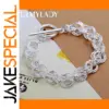 Elegant 925 Sterling Silver Bracelet 20cm