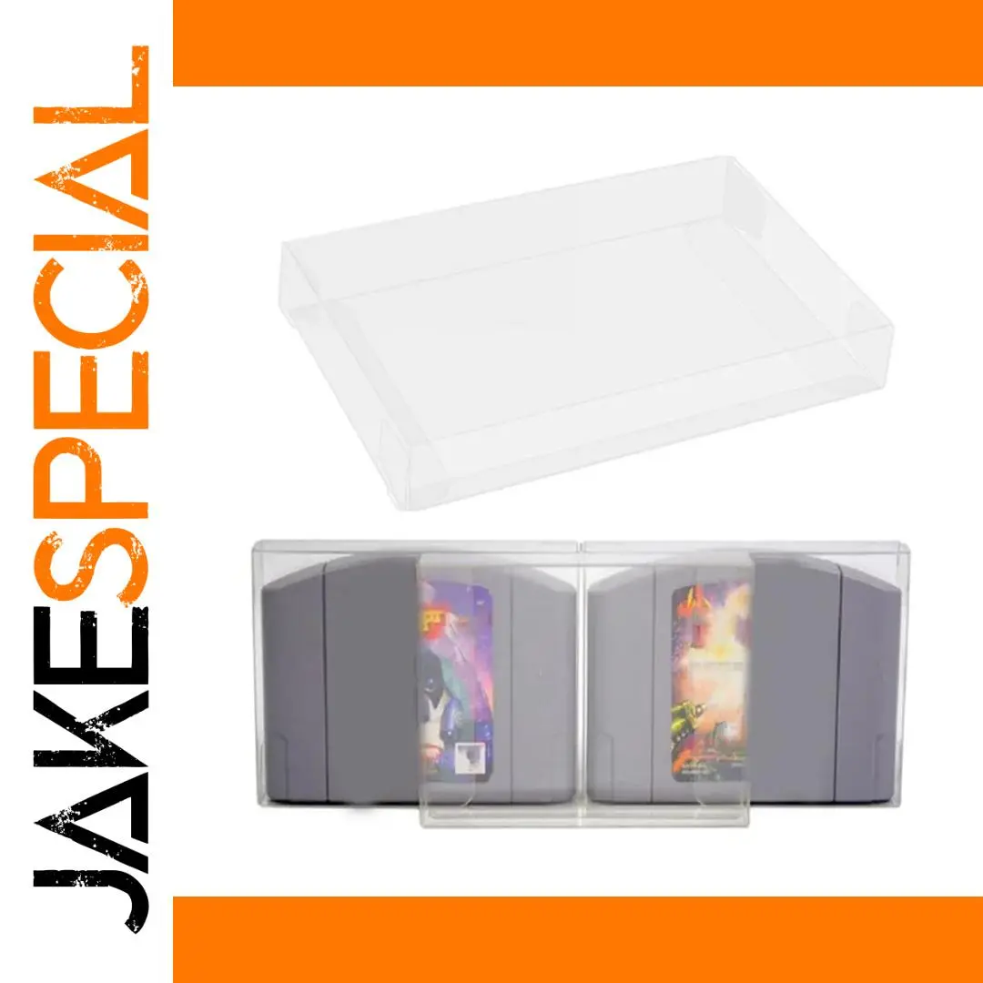 Clear Protective Case for N64 & Switch Cartridges 1 Clear Protective Case for N64 & Switch Cartridges