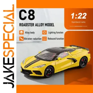 Vibrant Yellow BMW C8 Convertible Model Car